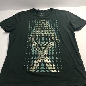 Armani Exchange Big AX slim Large T-shirt EUC